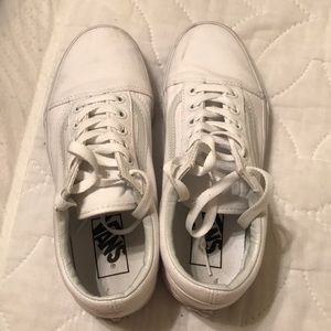 White old skool vans